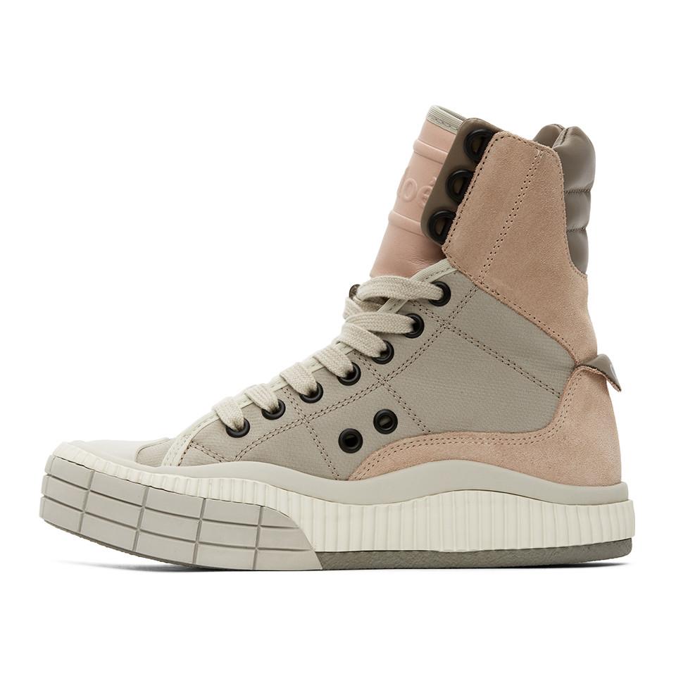 chloe clint high top sneakers