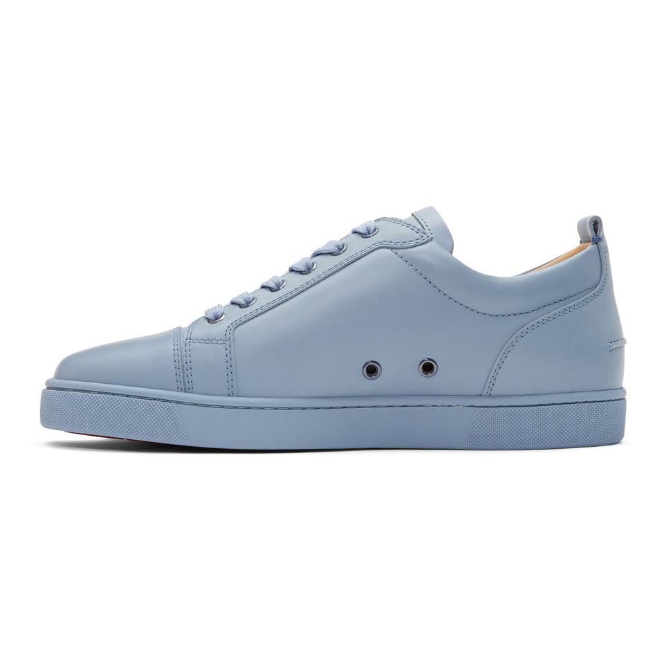 Christian Louboutin Mens 43 Blue Silver Crystal Strass Louis Junior AB –  Bagriculture