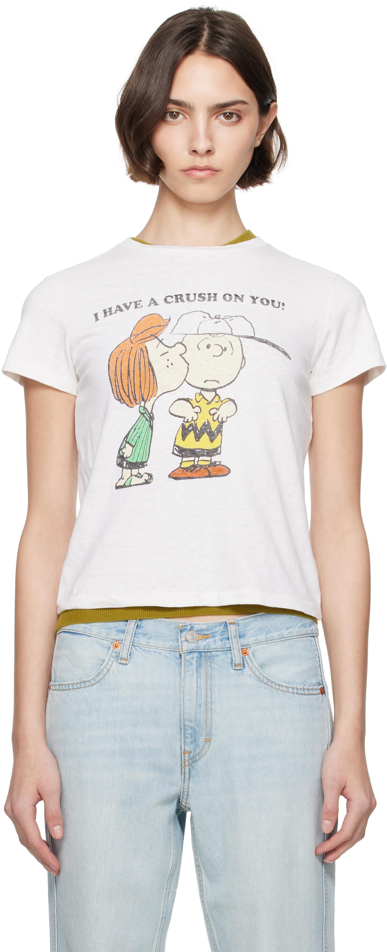 RE/DONE Classic 'Peanuts Crush' T-Shirt | Lyst