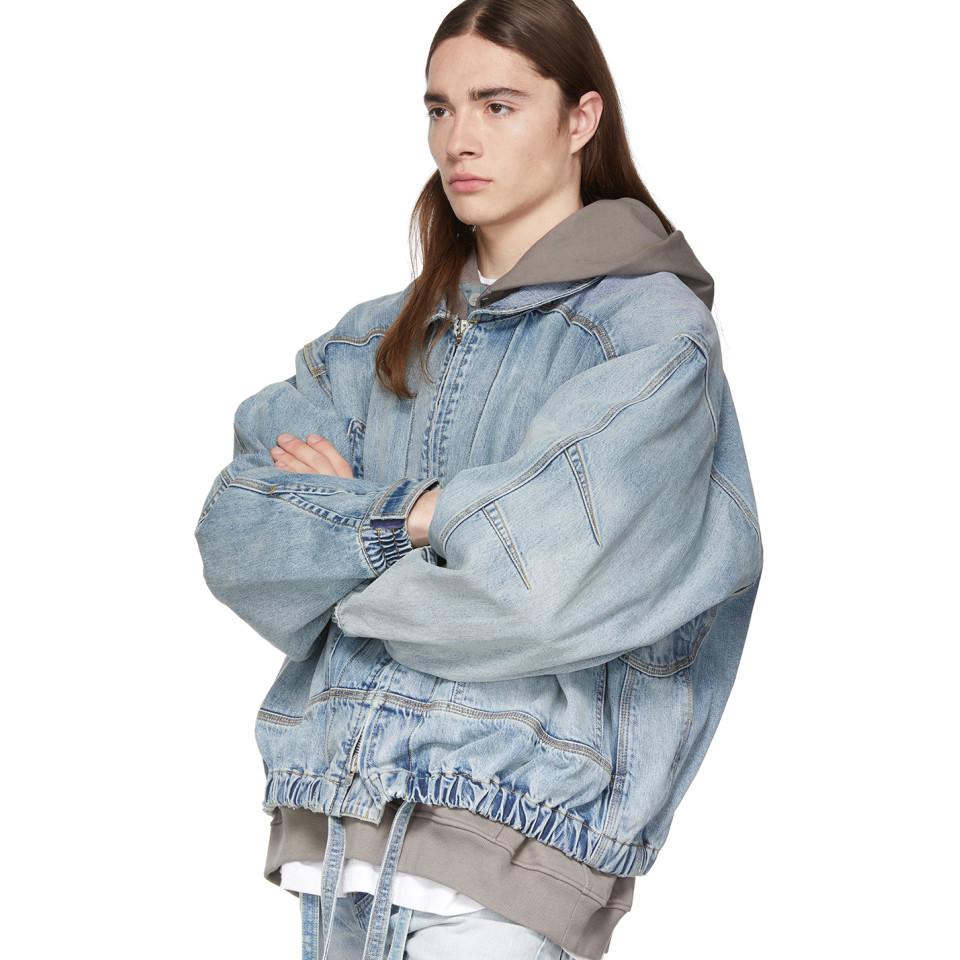 Fear Of God Indigo Denim Track Jacket in Blue for Men | Lyst