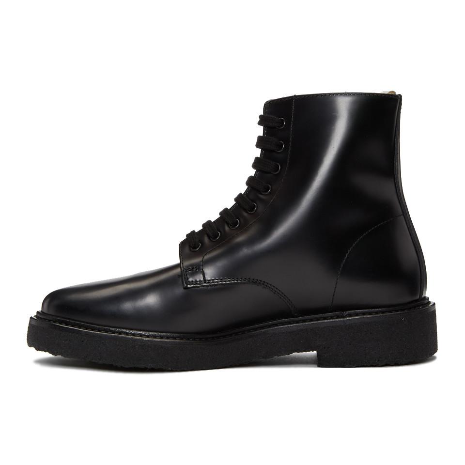 common projects black leather boots