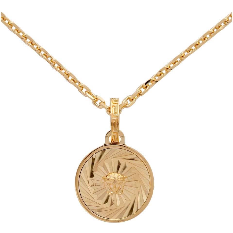 versace pendant necklace mens