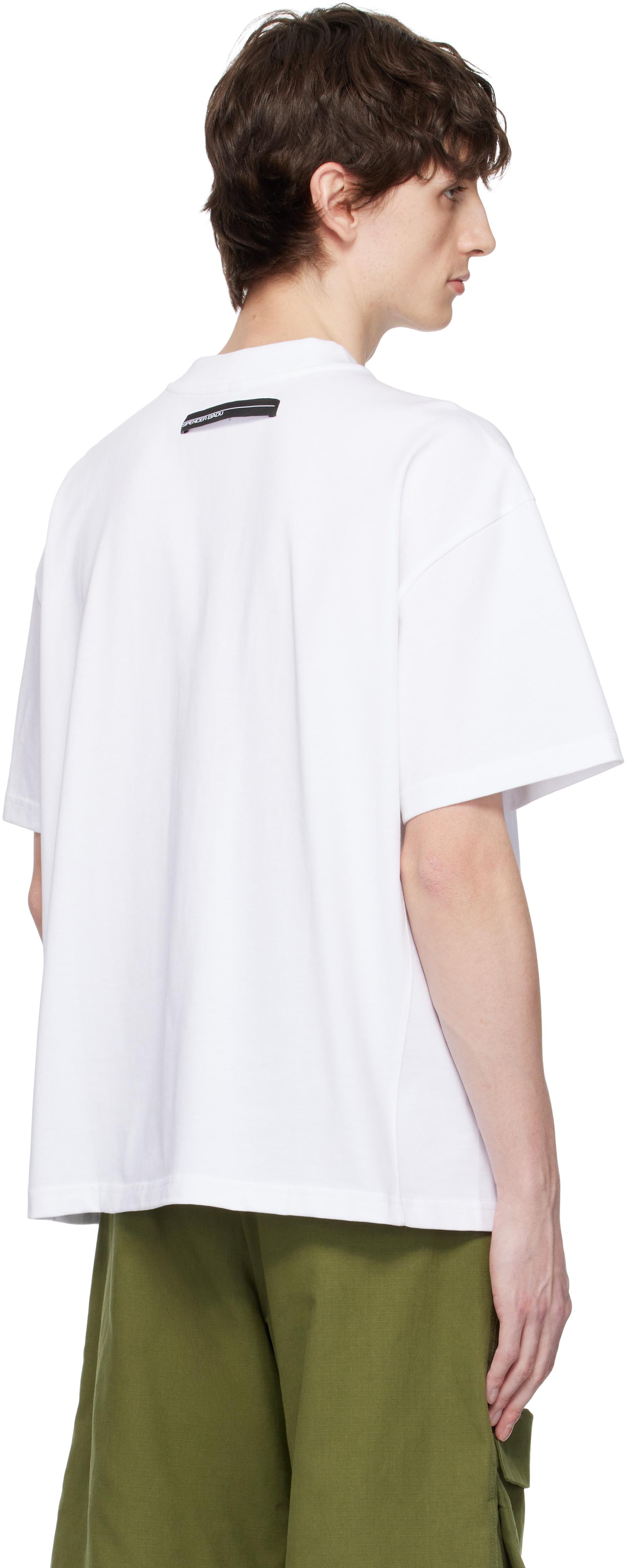 ★Spencer Badu★ ホワイト Start Tシャツ White Start T-shirt by SPENCER BADU on Sale