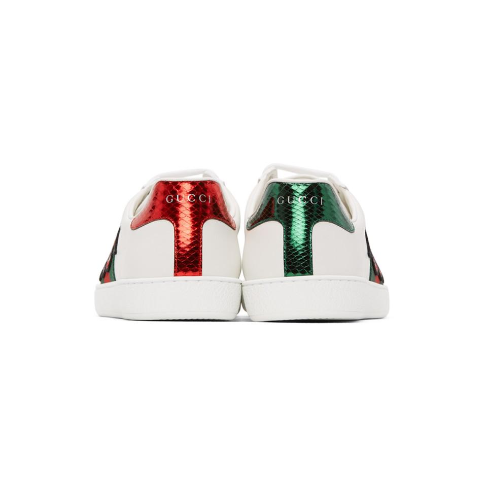 gucci snake tennis shoes