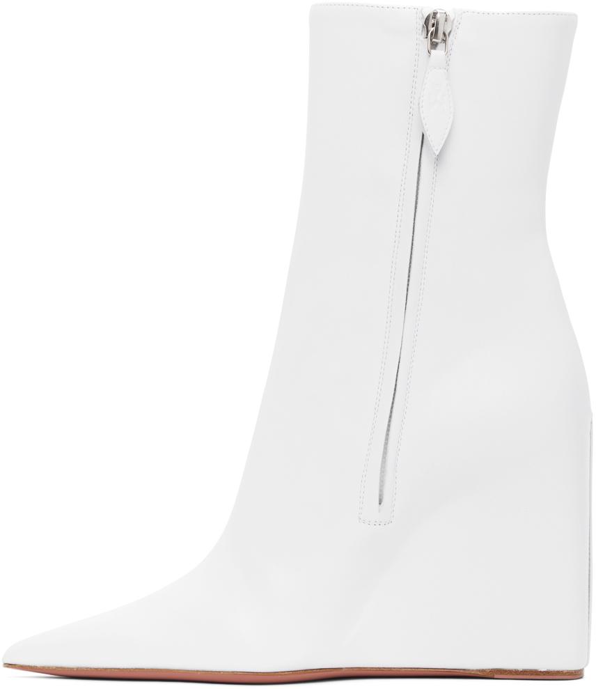 AMINA MUADDI Leather Pernille Wedge 