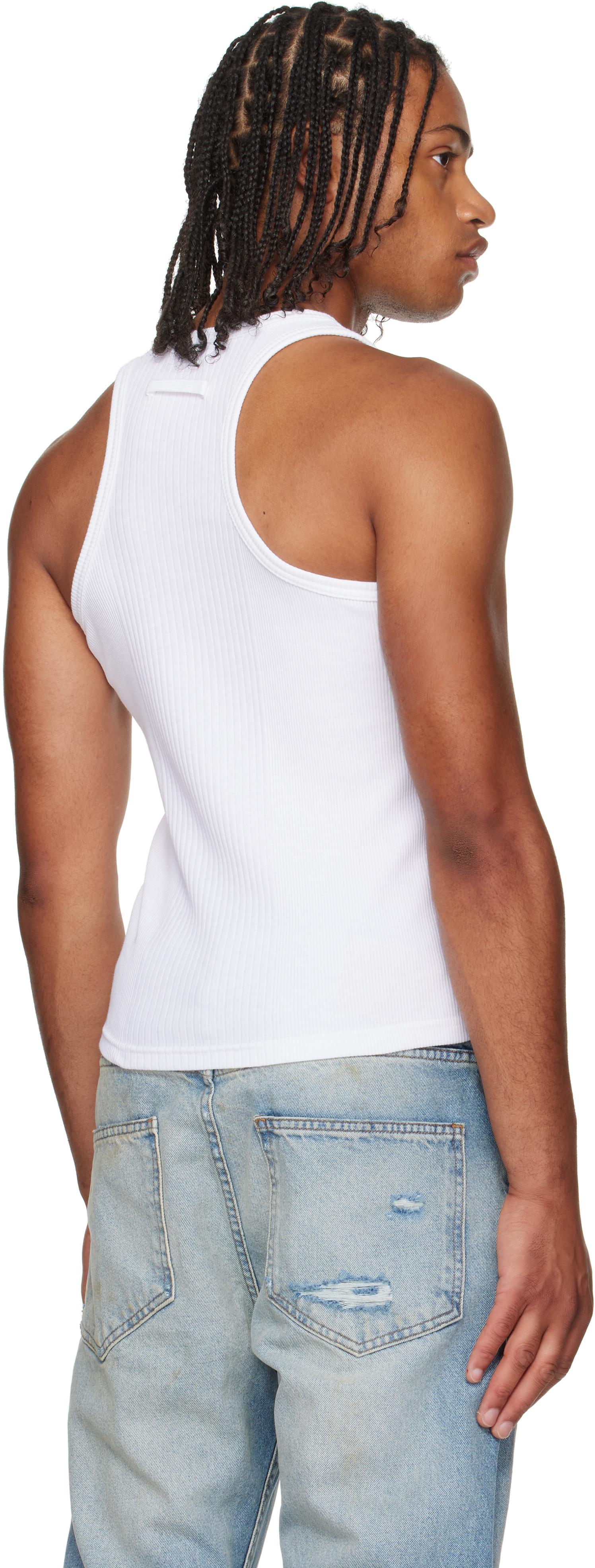 Jean Paul Gaultier 'The Piercing' Tank Top in Blue for Men | Lyst UK