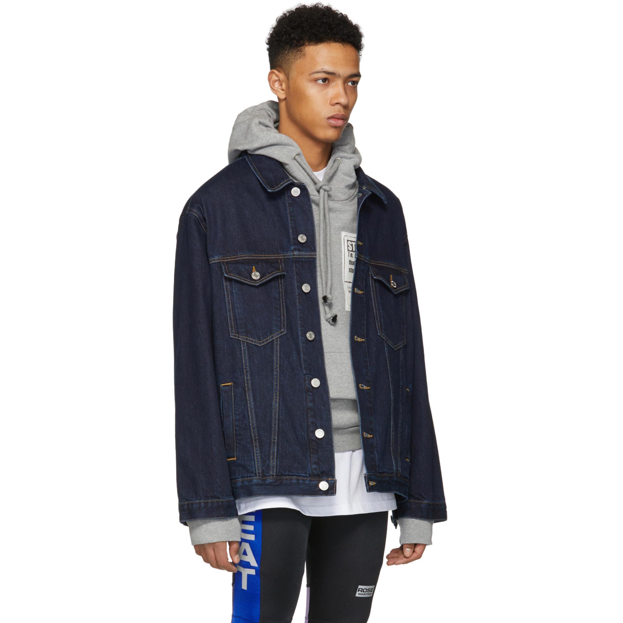 martine rose oversized denim jacket