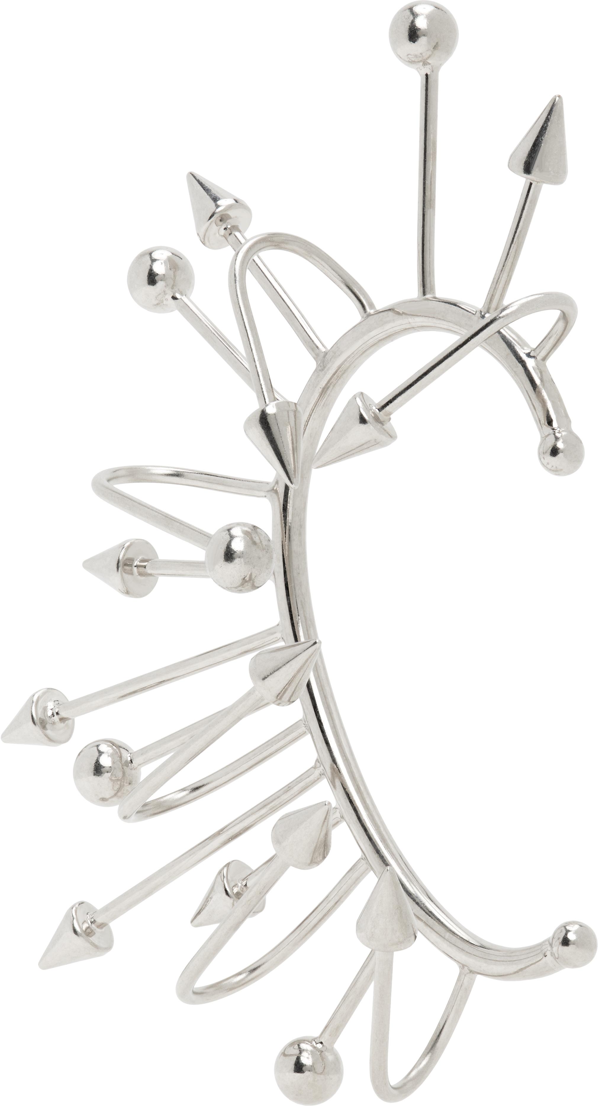 【関税込み】Jean Paul Gaultier シルバー The Spike イヤカフ Jean Paul Gaultierのシルバー The Spike イヤカフがセール中