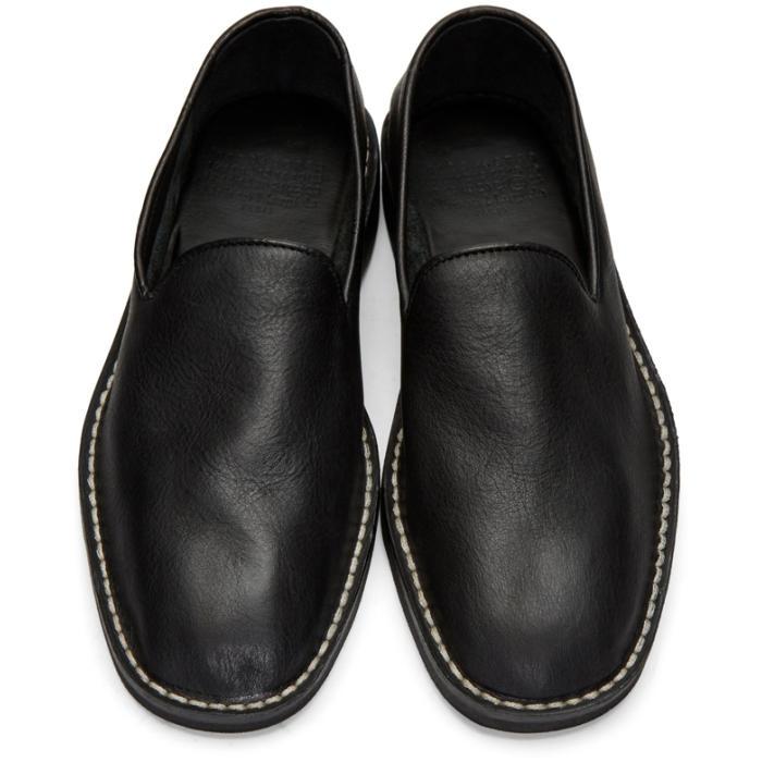 Maison Margiela Leather Black Babouche Loafers for Men | Lyst