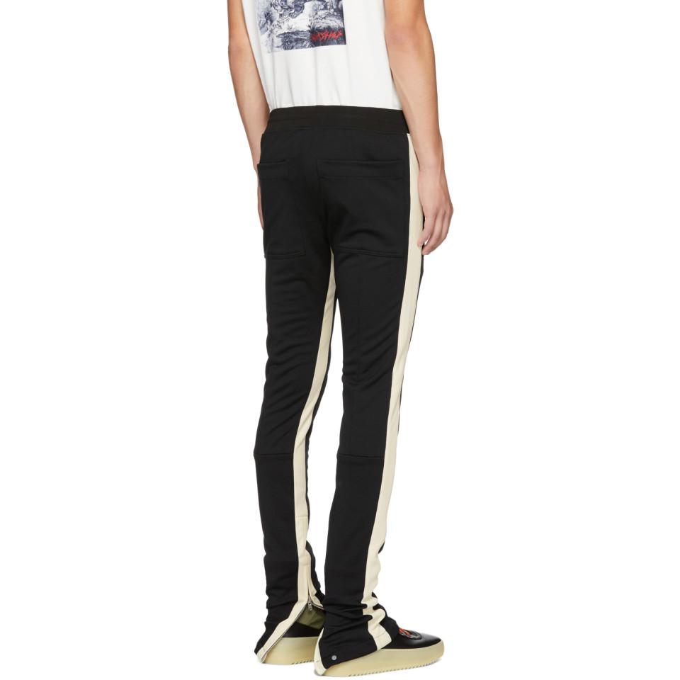 fear of god double stripe track pants