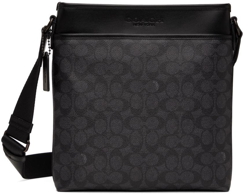 COACH Gotham Slim Crossbody Bag in Black for Men