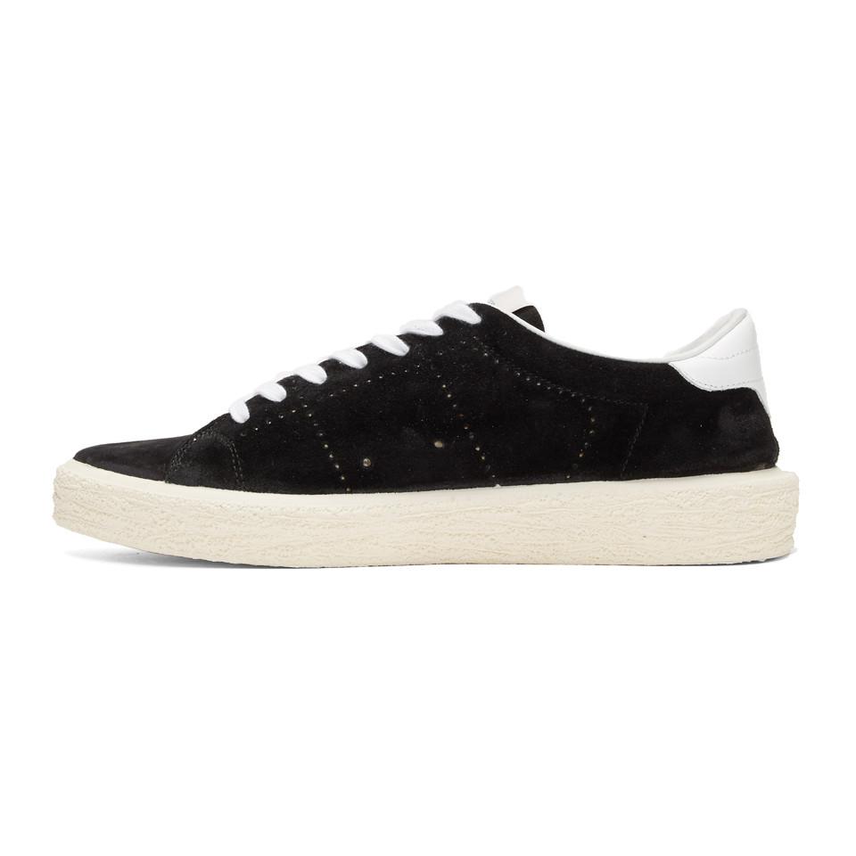Golden Goose Black Suede Tennis Sneakers for Men - Lyst