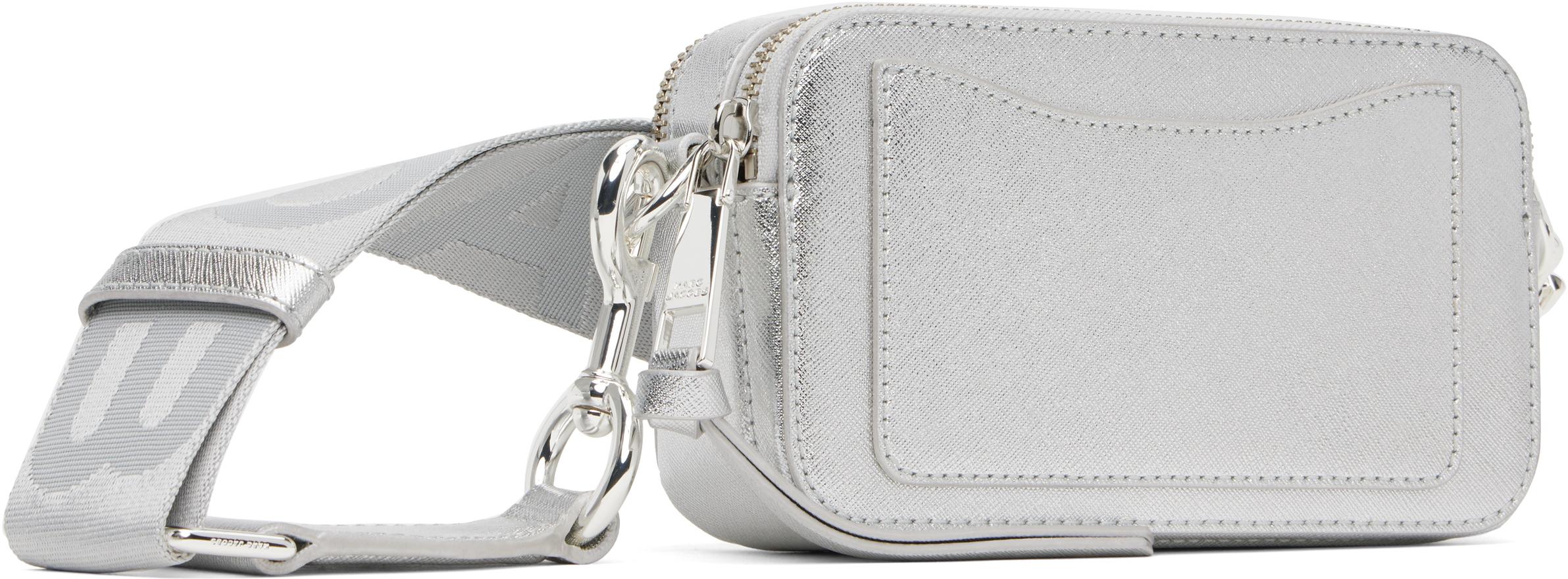 Marc Jacobs レディース ブラック シルバー The Metallic Snapshot 