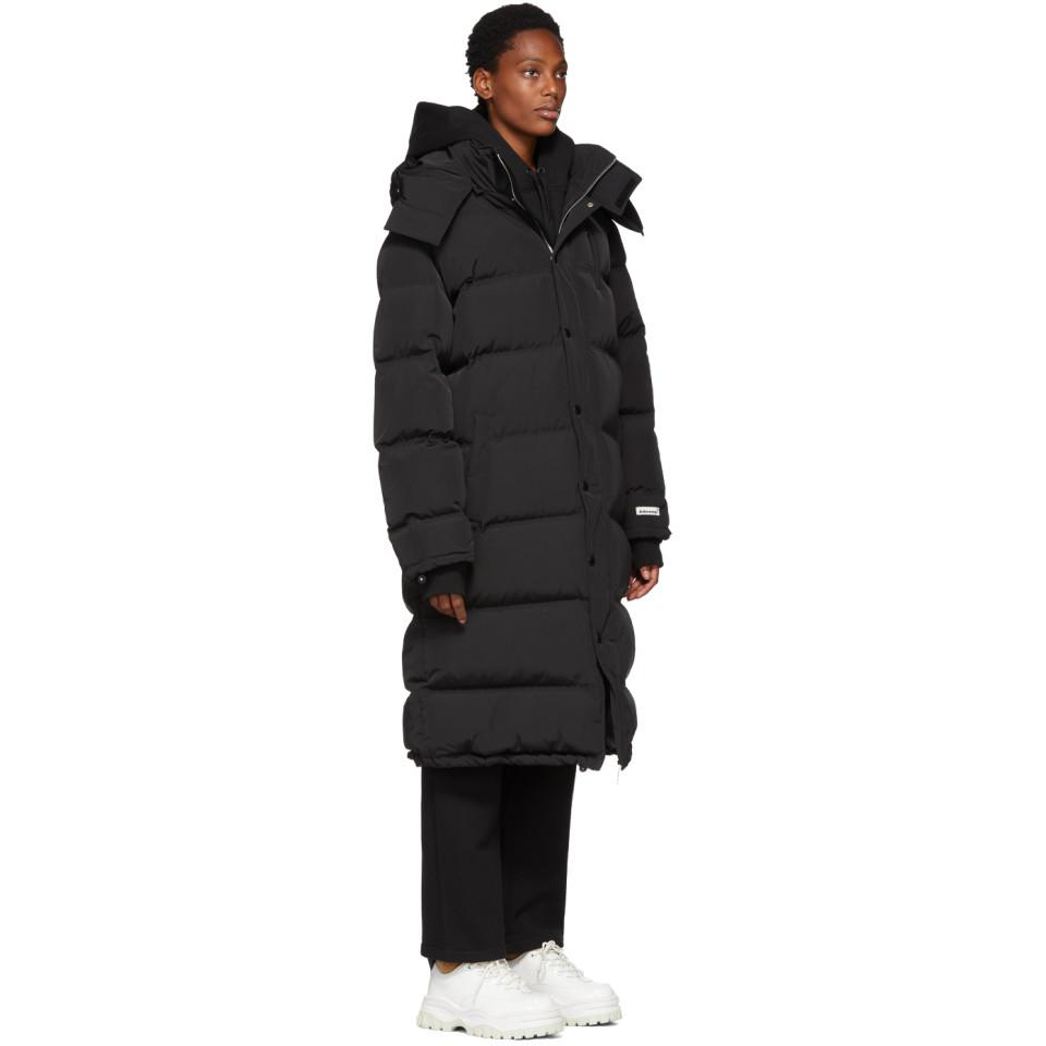 ADER error Black Down Long Puffer 