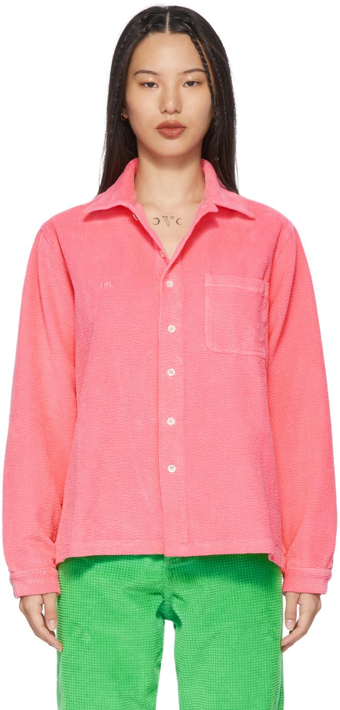 ERL Corduroy Shirt in Pink | Lyst Canada