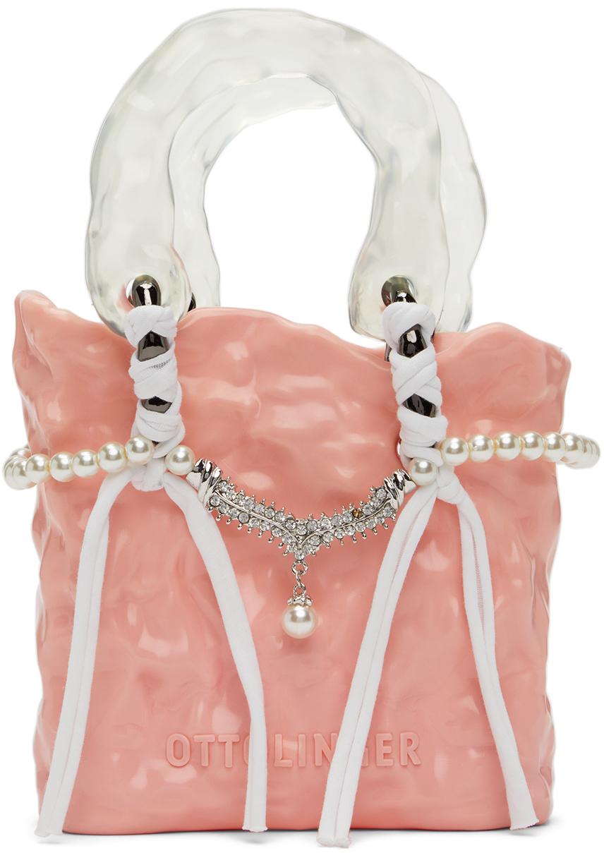OTTOLINGER Pink Signature Ceramic Chain Top Handle Bag | Lyst