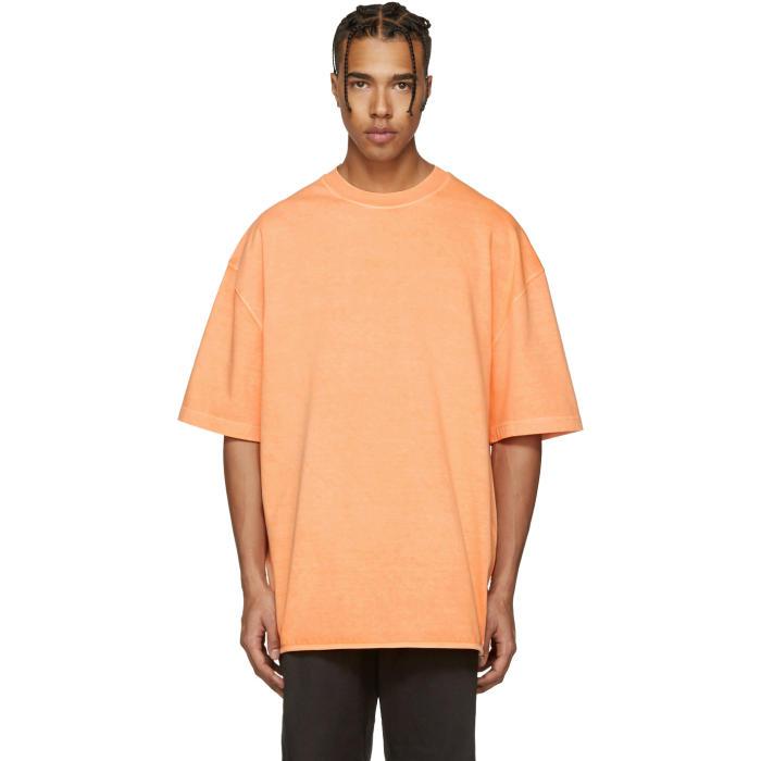 Yeezy Cotton Orange Heavy Knit T-shirt for Men | Lyst