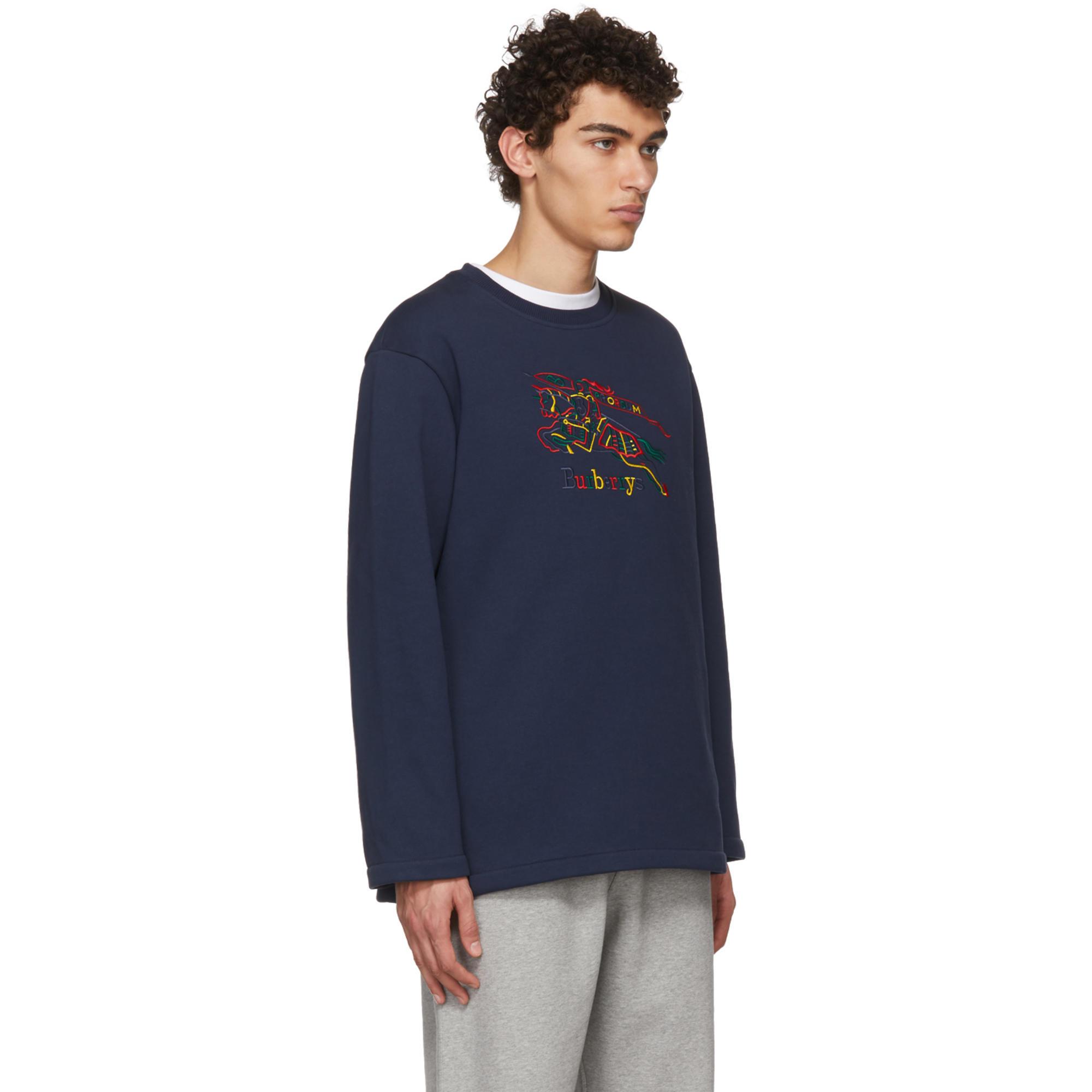 burberry navy sweatshirt