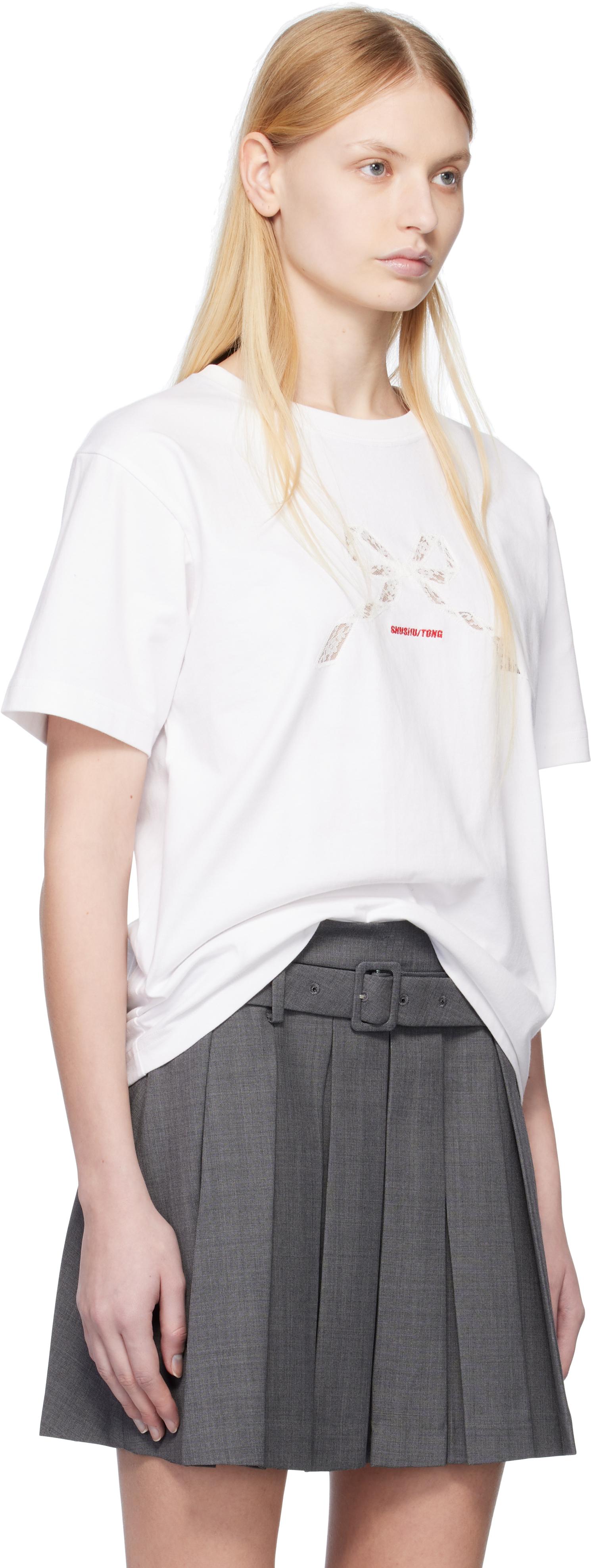 SHUSHU/TONG cut-out T-shirt | White | FARFETCH