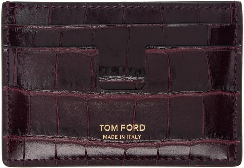 【関税＆送料込み】Tom Ford Bordeaux Card Holder With Embos c783f557e947f3eb6411904b7d16b5