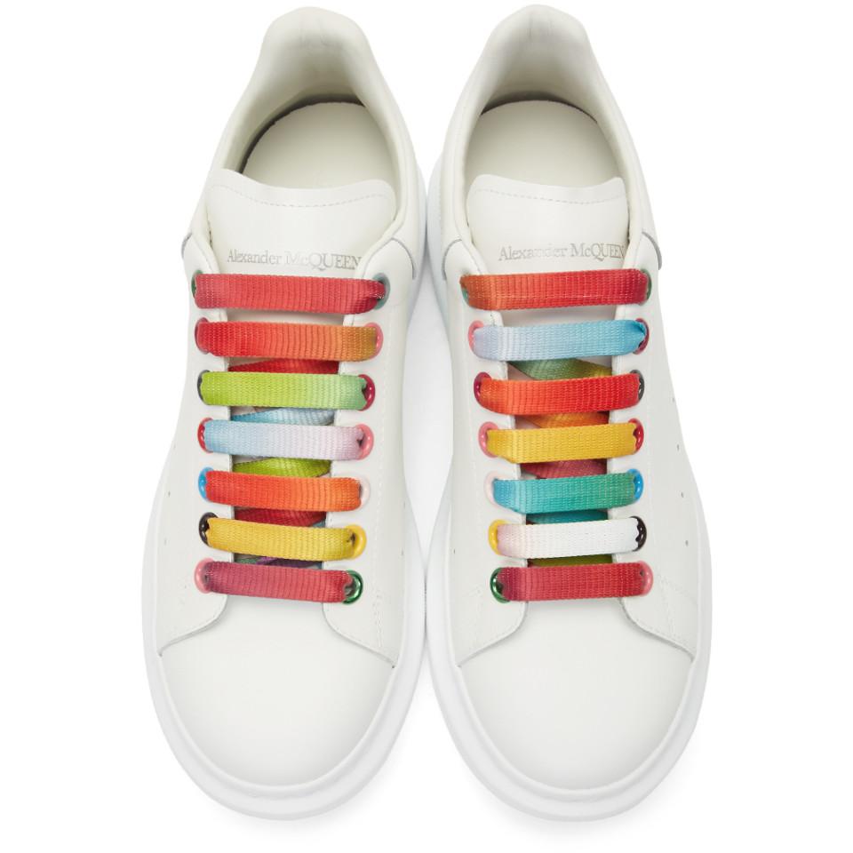 alexander mcqueen sneakers rainbow