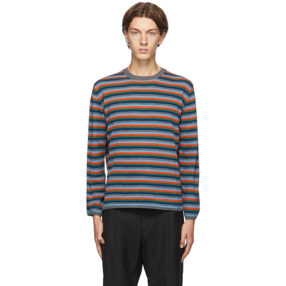 Comme des Garçons Wool Multicolor Striped Sweater for Men - Lyst