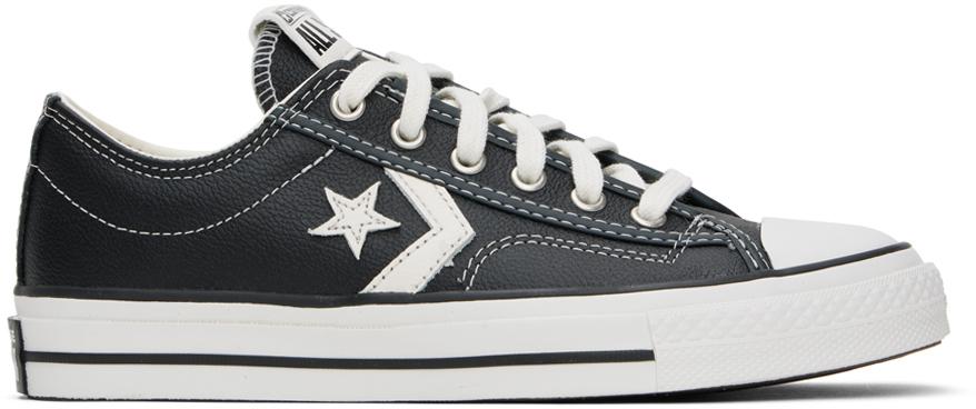 Baskets star player 76 fall noires en cuir Converse pour homme en