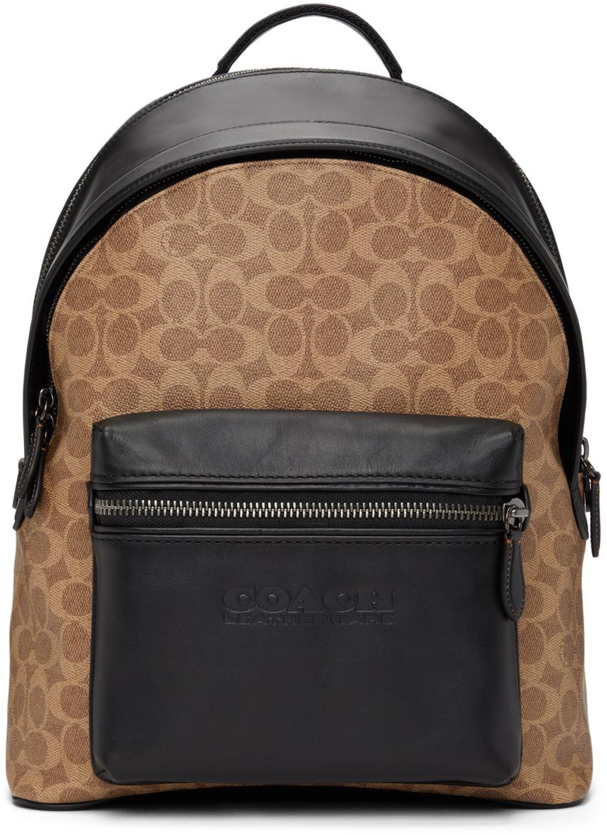 coach backpack tan