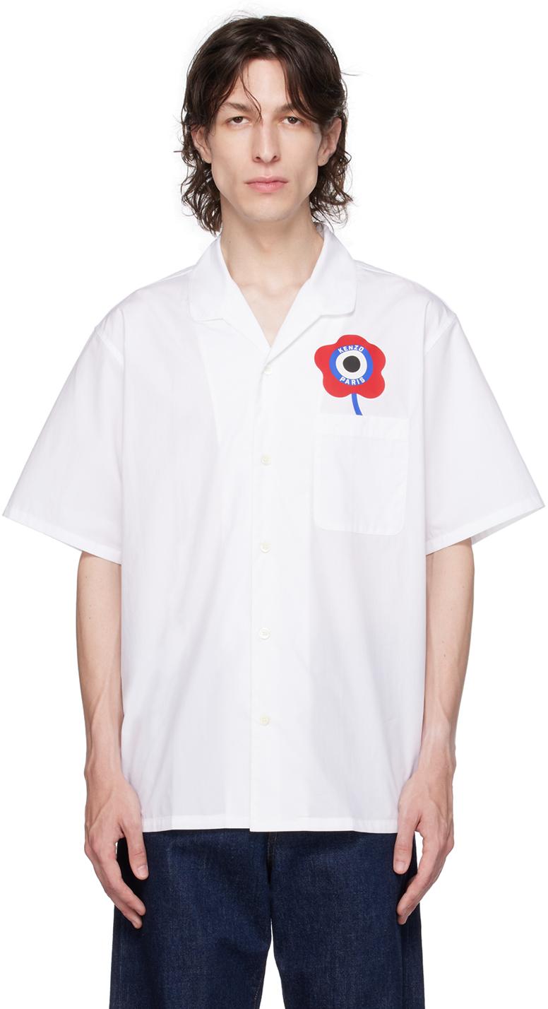 Chemise ' target' blanche - paris KENZO pour homme en coloris Blanc | Lyst