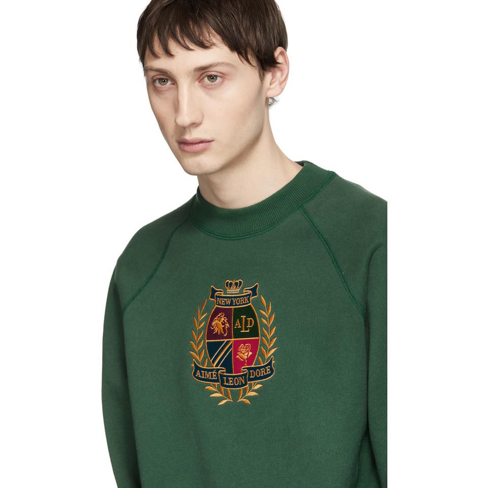 aime leon dore crest crewneck
