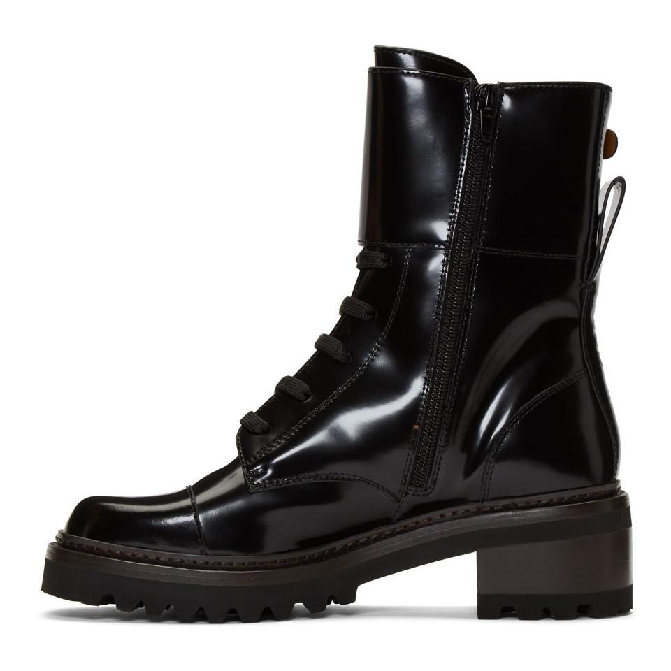 chloe biker boots