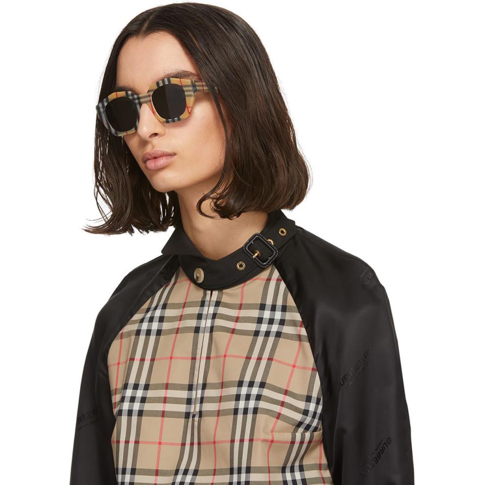 Burberry sales plaid sunglasses