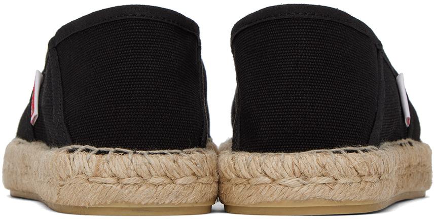 【KENZO】Kenzo Paris Elastic エスパドリーユ Kenzo: ブラック Kenzo Paris Elastic エスパドリーユ | SSENSE 日本