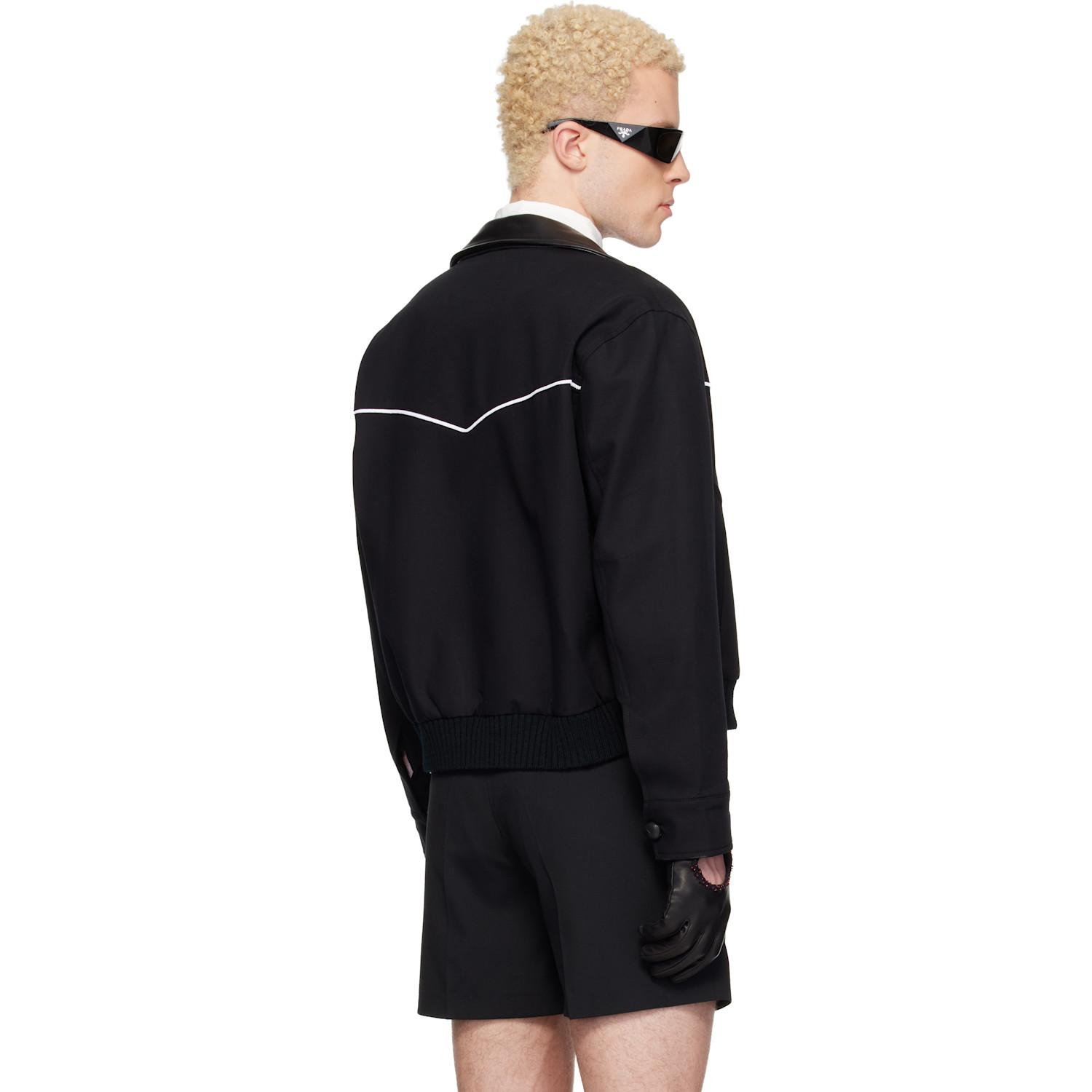 Ernest W. Baker Western Harrington Jacket in Black for Men | Lyst
