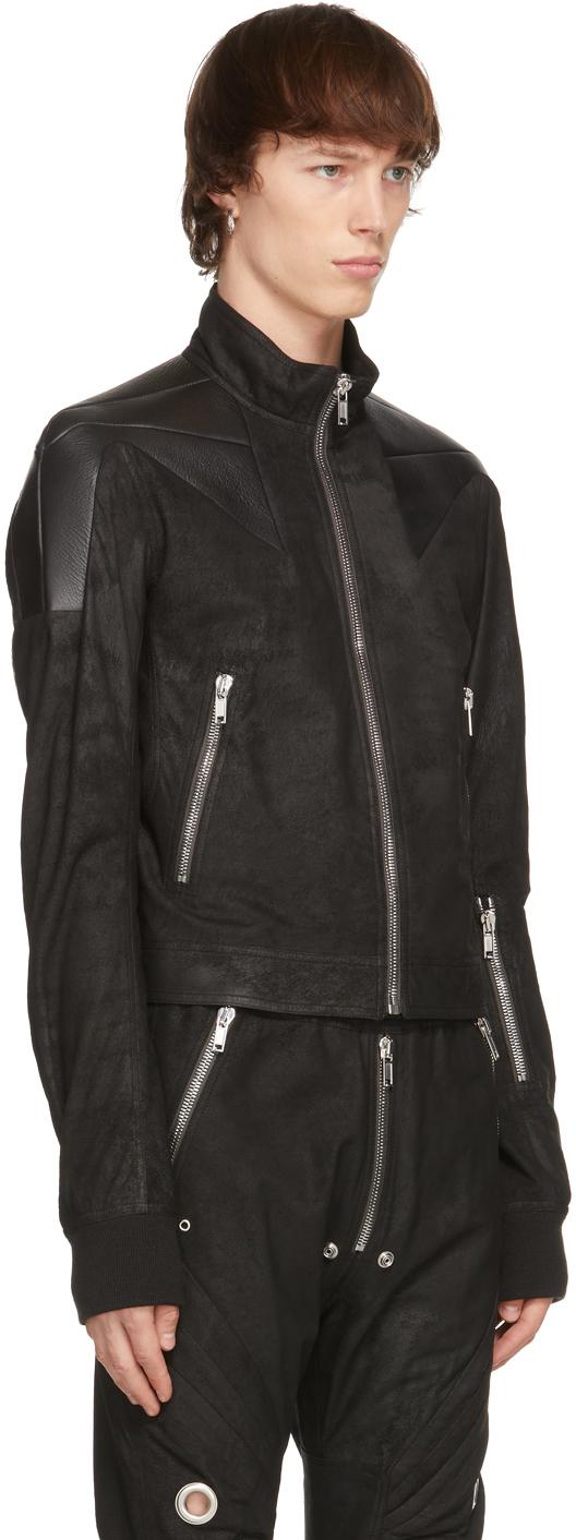 Rick Owens Performa Leather Jacket in Black for Men | Lyst