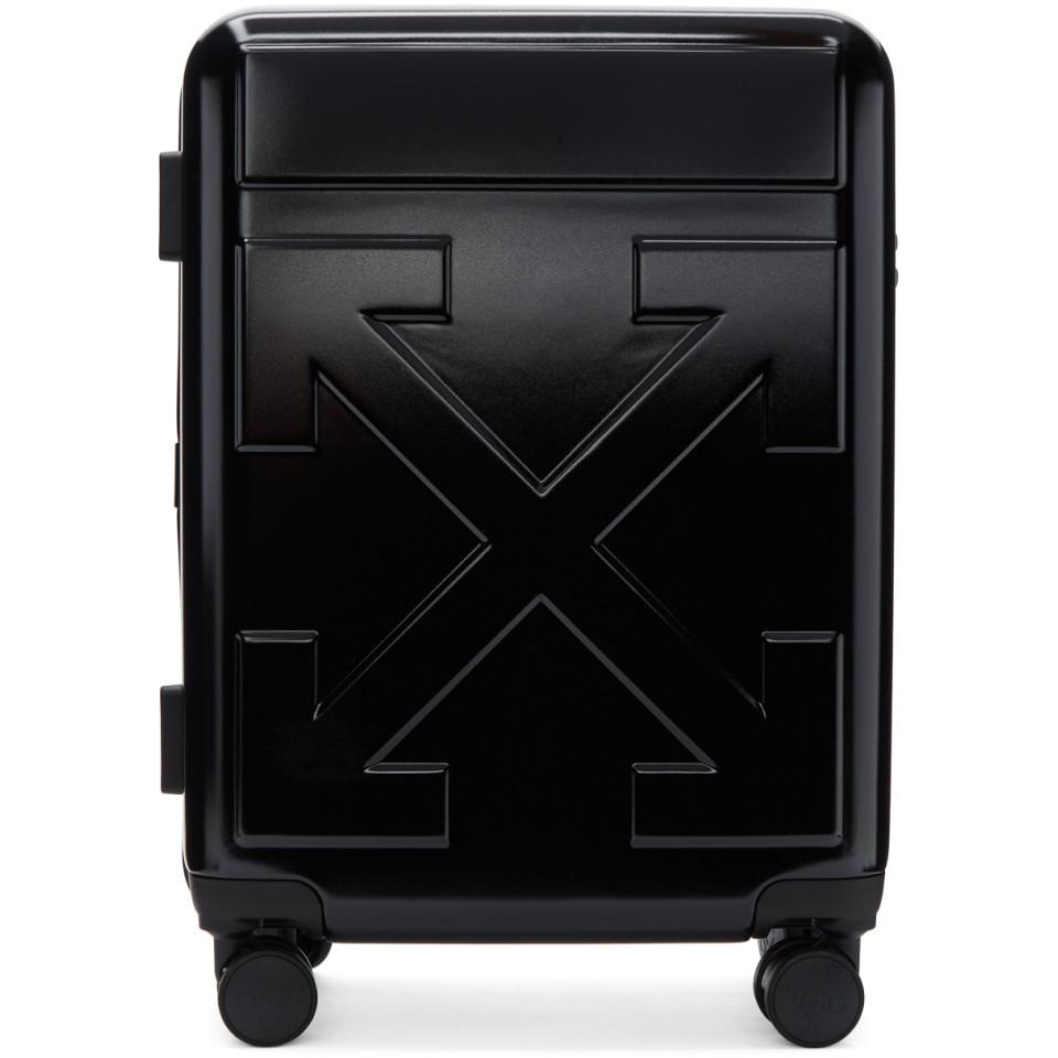 Off-White c/o Virgil Abloh Black Arrows Trolley Carry-on Suitcase - Lyst
