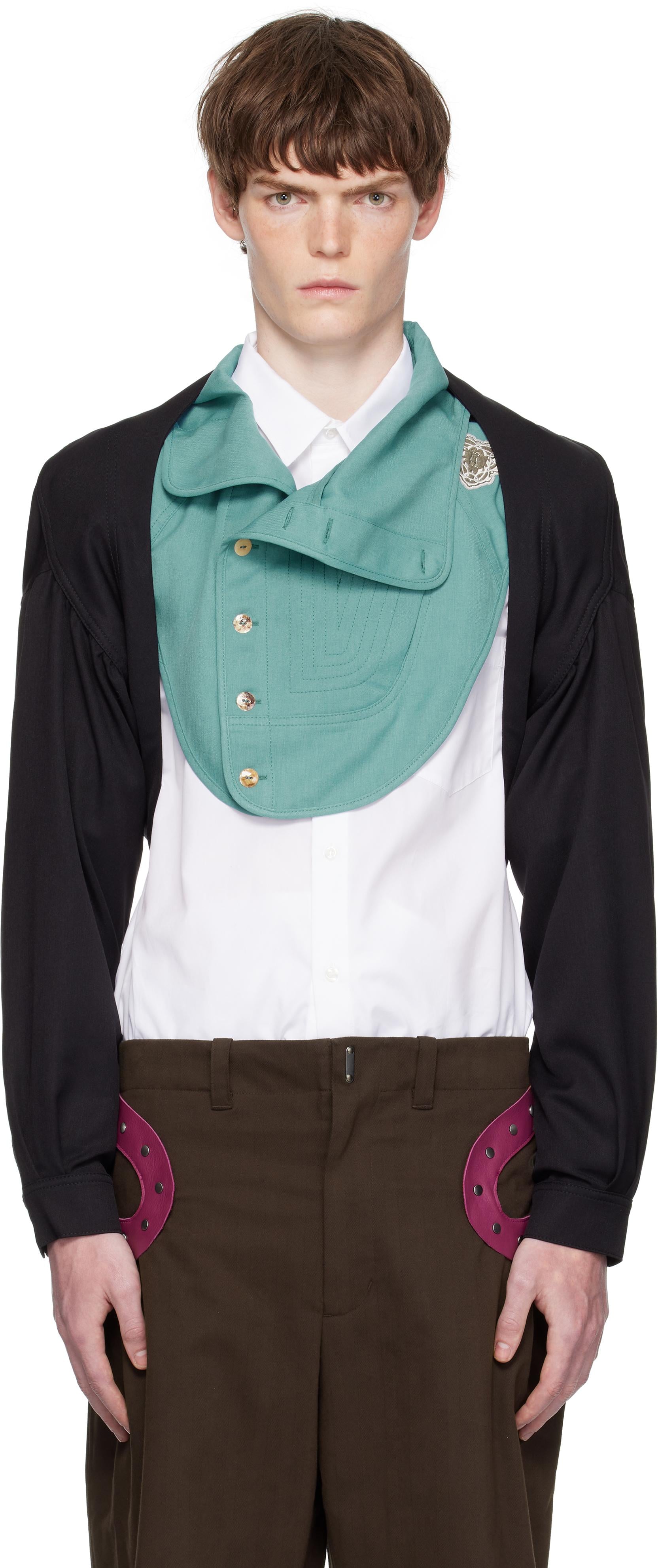Kiko Kostadinov Ricsi Bolero Cardigan in Green for Men | Lyst