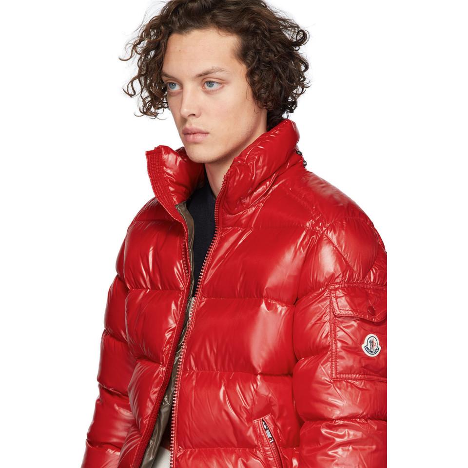 veste moncler rouge
