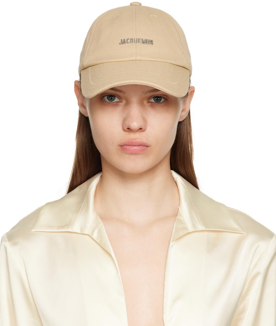 Jacquemus Beige Le Papier 'la Casquette Rond' Cap in Natural