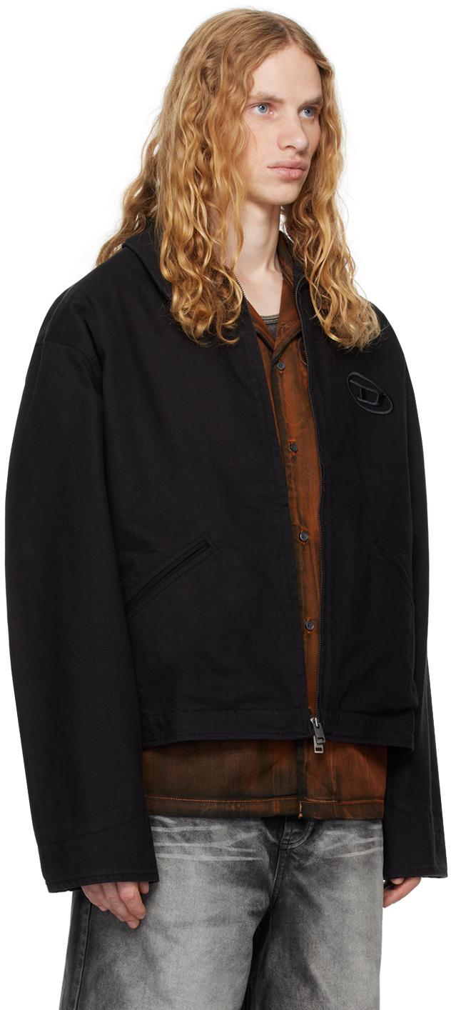 DIESEL J-Taylor-Bleach Denim Jacket in Black for Men | Lyst