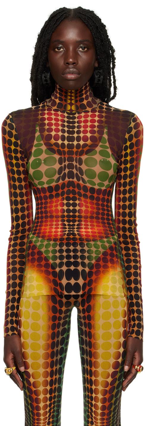 Jean Paul Gaultier レディース オレンジ ブラウン 水玉 