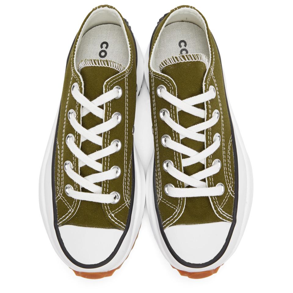 Converse Run Star Hike Low Top in Green | Lyst