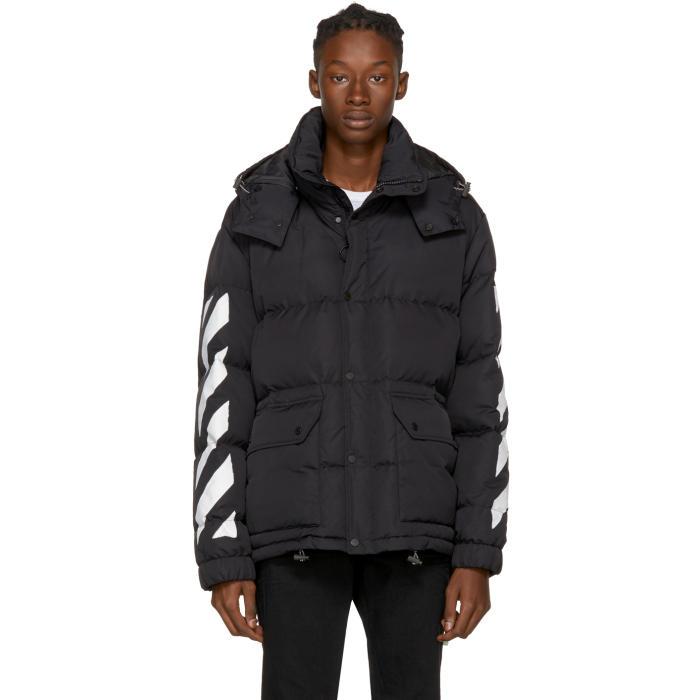 off white black puffer jacket