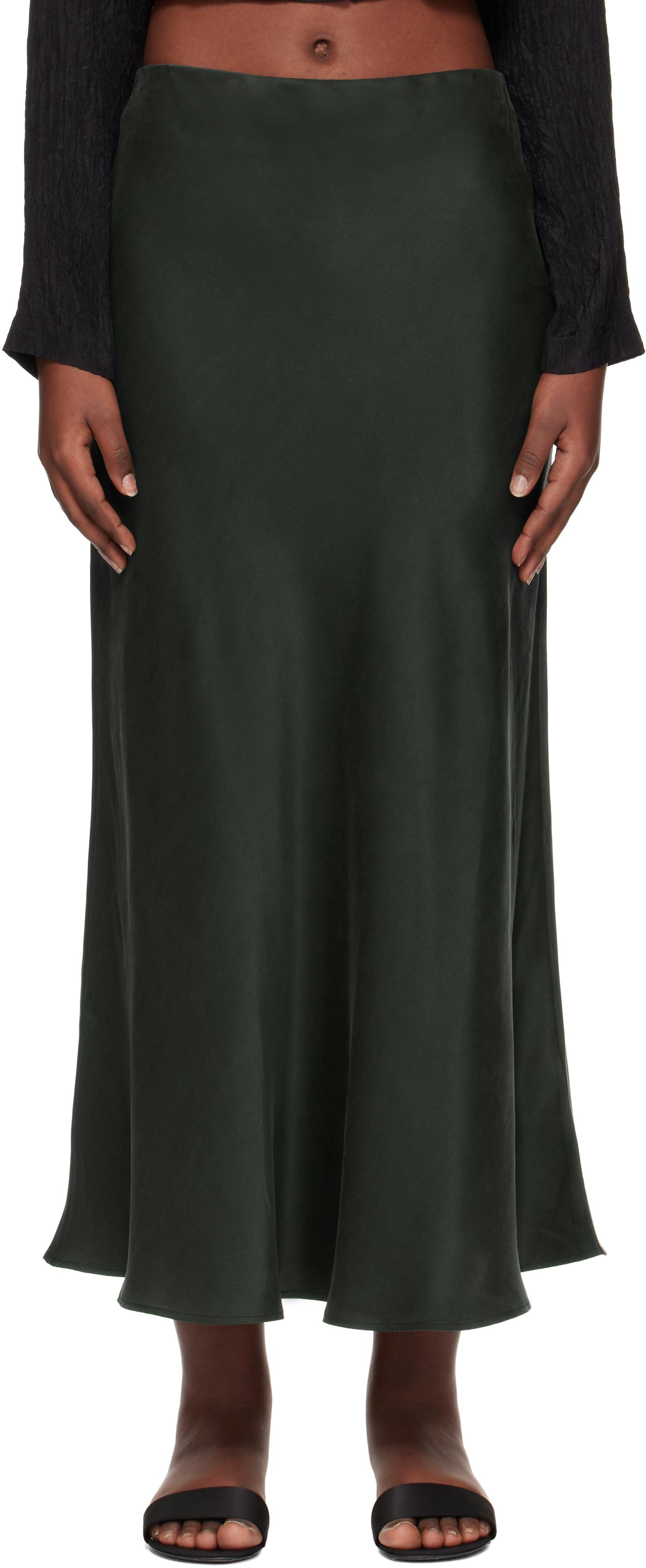【関税込み】Silk Laundry ミディアムスカート LONG BIAS CUT SKIRT MOON