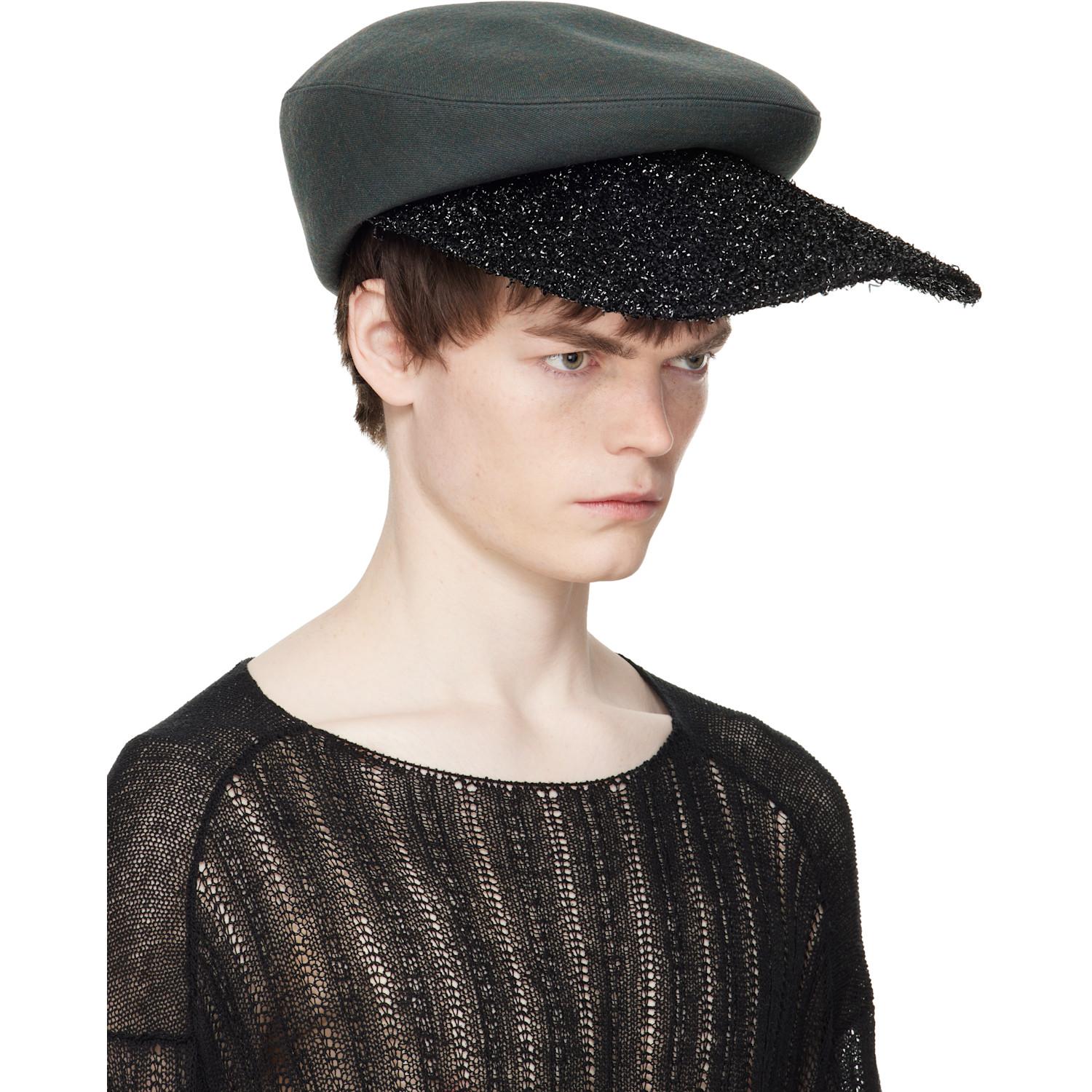 HIZUNE ヒヅメ　ベレー帽　 帽子　黒　comme des garcons メンズ Comme des Garçons ブラック Hizumeエディション ツイル
