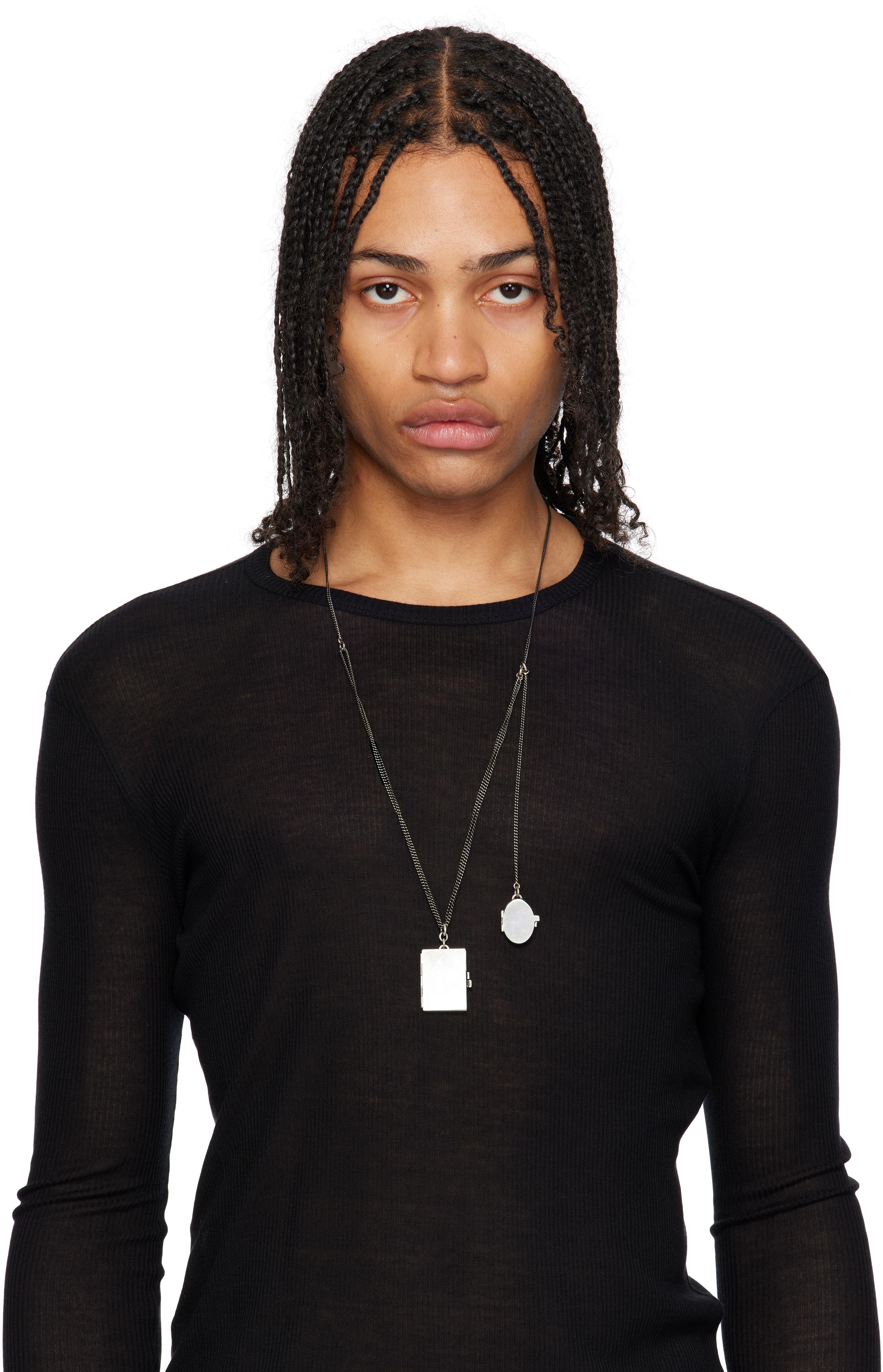 Ann Demeulemeester Apo Memory Photo Holder Necklace in Black | Lyst UK