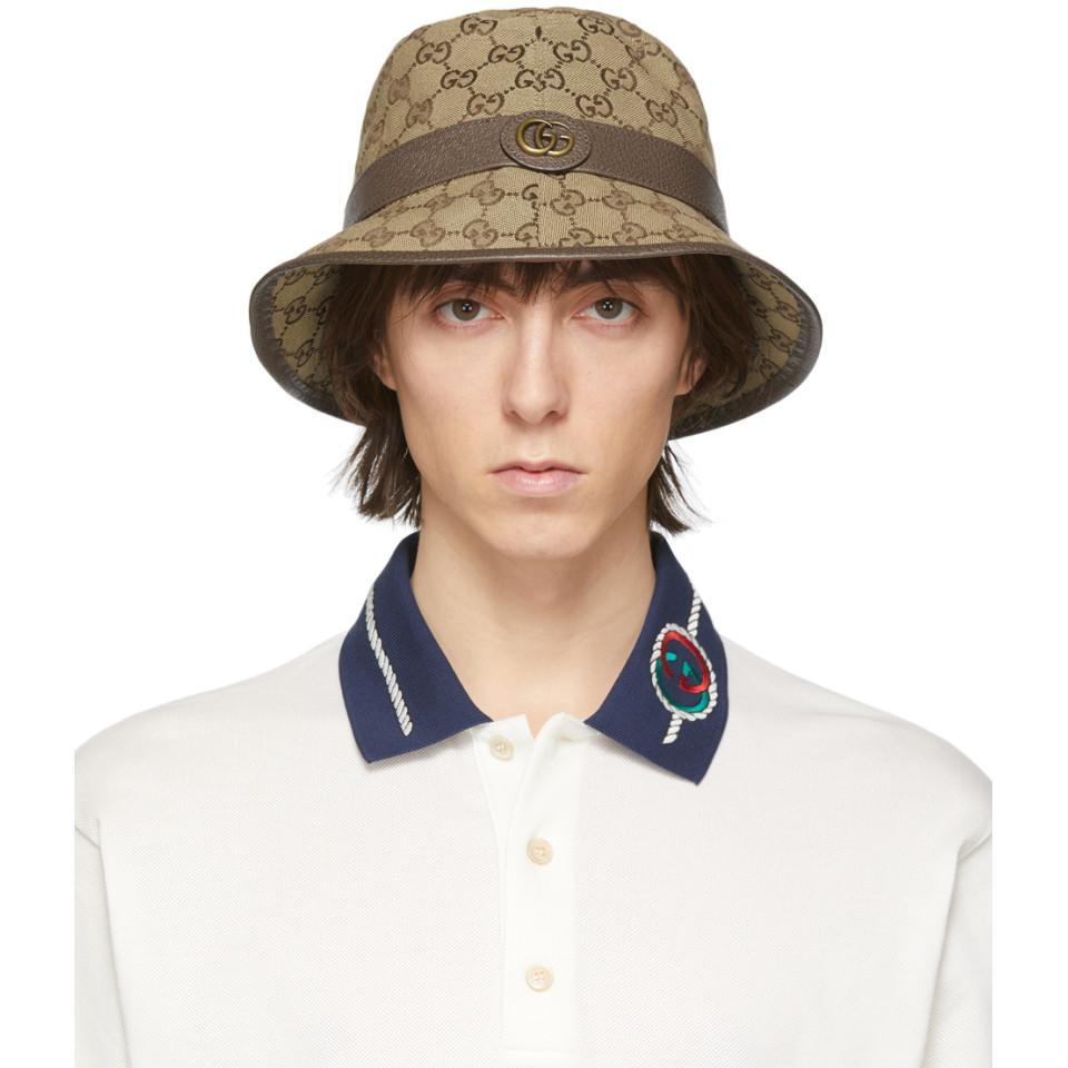 gucci monogram bucket hat