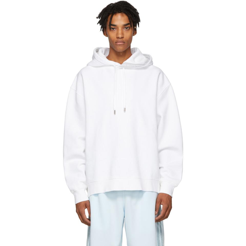 acne white hoodie
