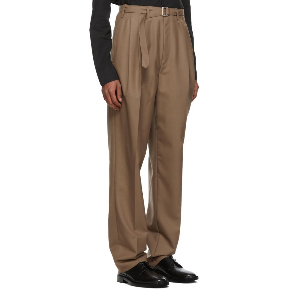 lemaire pleated pants