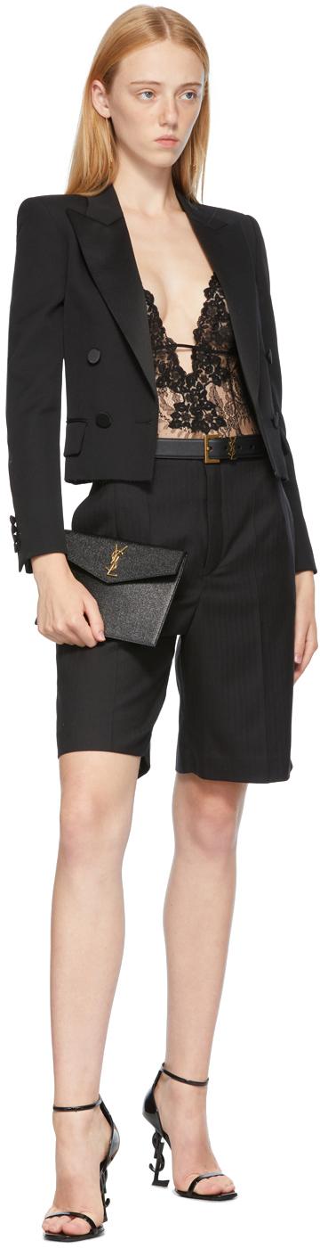 Saint Laurent Uptown Baby Pouch in Black Lyst
